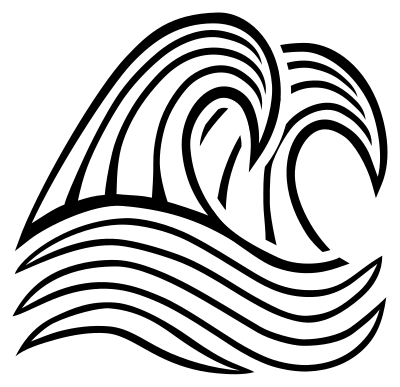 Waves - lineart clipart