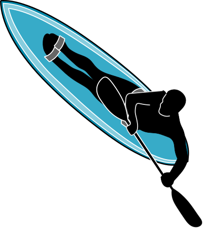 Waveski Aerial clipart