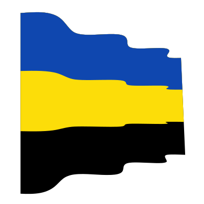 Waving flag of Gelderland clipart