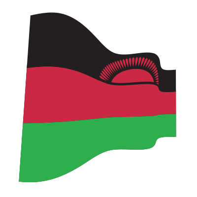 Waving Flag of Malawi clipart