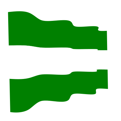 Waving flag of the city of Rotterdam clipart