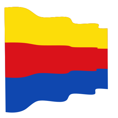 Waving flag of the North Holland clipart