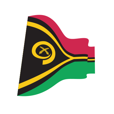 Waving flag of Vanuatu clipart