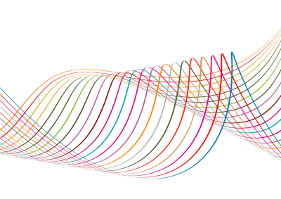 Waving lines on white background clipart
