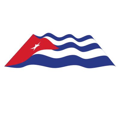 Waving national flag of Cuba clipart