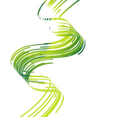 Waving stripes green color clipart