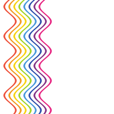 Waving vertical lines on white background clipart