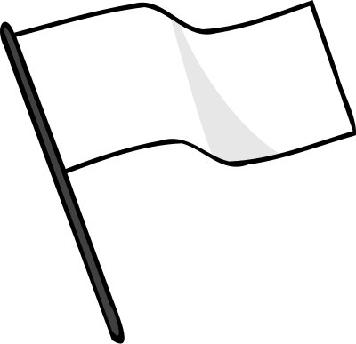Waving white flag clipart