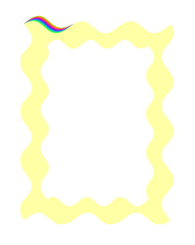 Wavy frame clipart