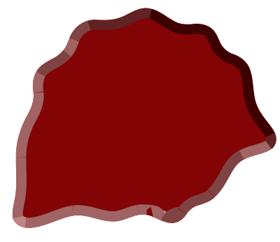 Wax drop seal 2 clipart