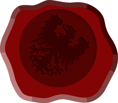 Wax seal eagle clipart