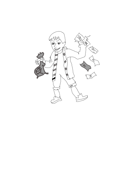 Wealthy man Rich man clipart