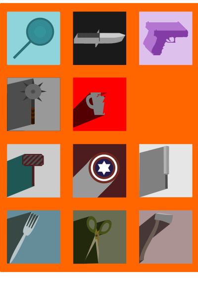 Weapons Long Shadow Icons clipart