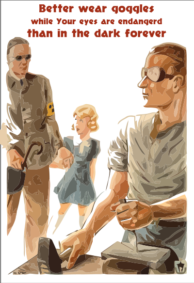 Wear Goggles clipart