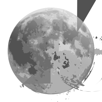 Weather icon - full moon clipart