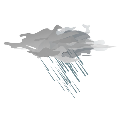 Weather icon - heavy rain clipart