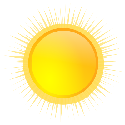 Weather icon - sunny clipart