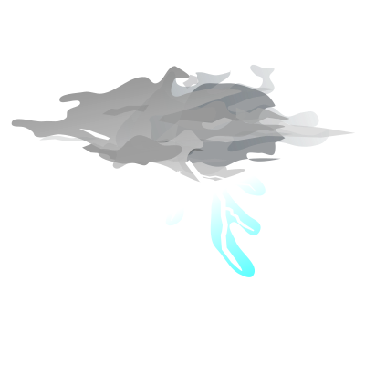 Weather icon - thunder clipart