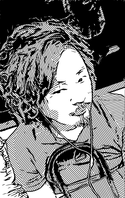 Wild Hair Man clipart