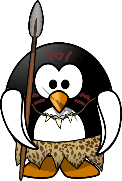 Wild penguin clipart