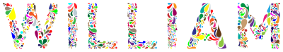 William Typography clipart