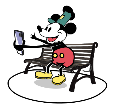 Willie - Selfie on a bench REMIX clipart