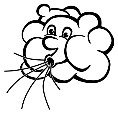 Wind - lineart clipart