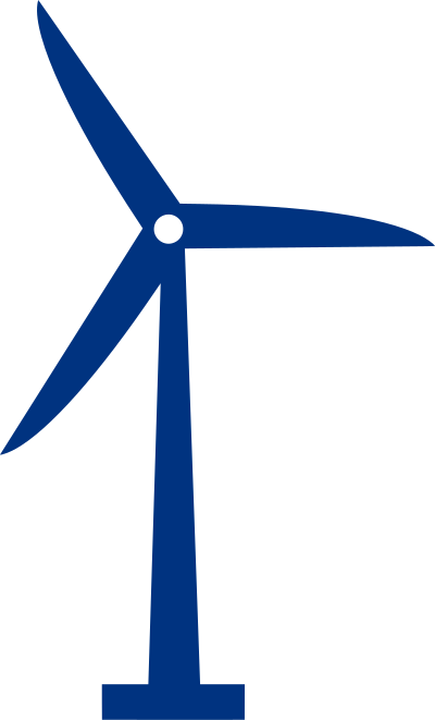 Wind turbine vectorized clipart