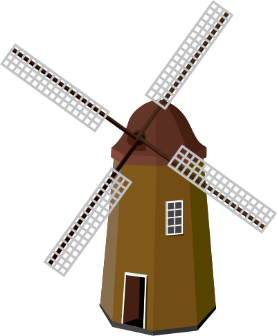 Windmill 3 clipart