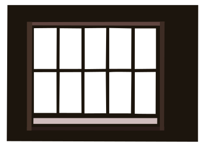 Window with lattice(frame) clipart
