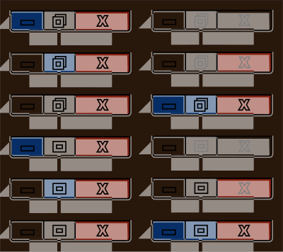 Windows 7 Window Buttons clipart