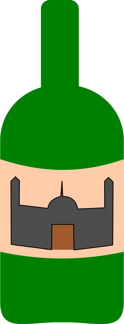 Wine bottle clipart