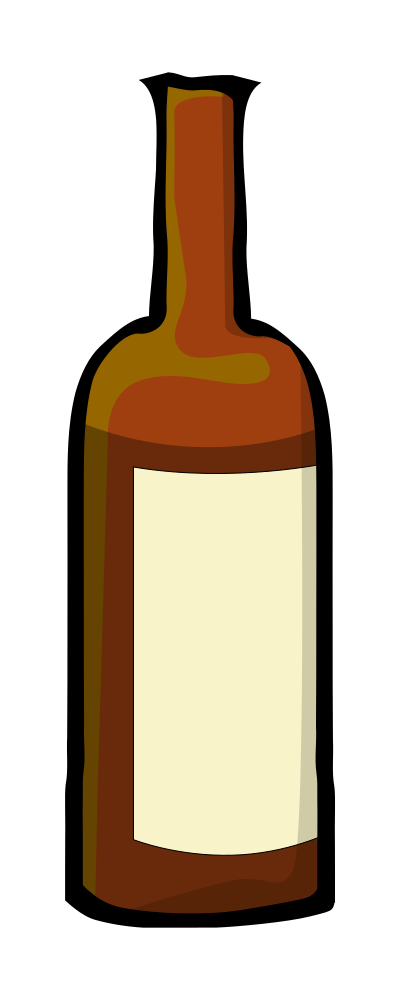 Wine bottle clipart