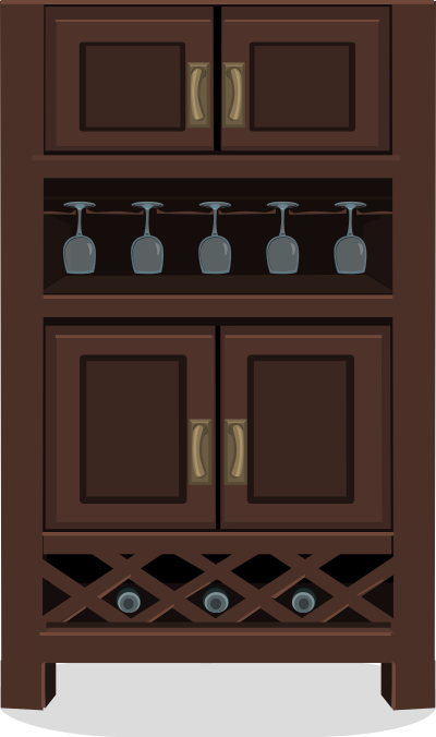 Wine cabinet from Glitch clipart