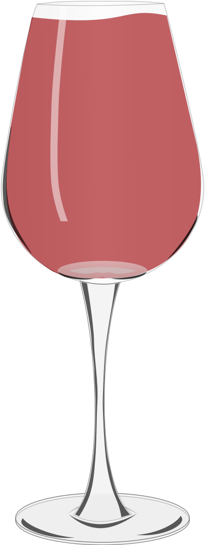 Wine Glass - Almost Overflowing clipart