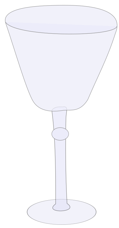 Wine glass empty clipart