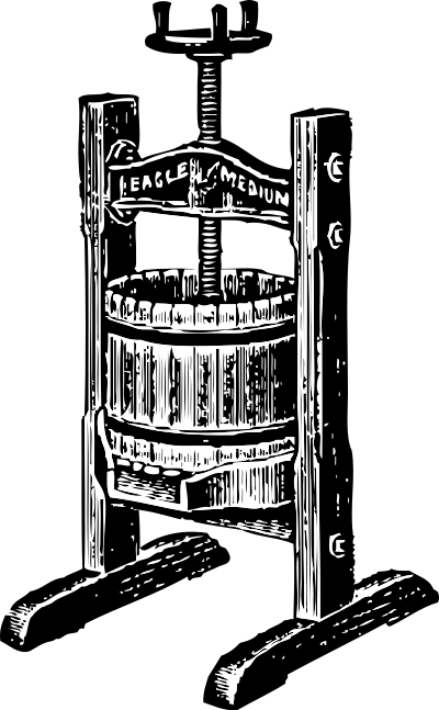 Wine press clipart