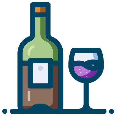 Wine setting clipart