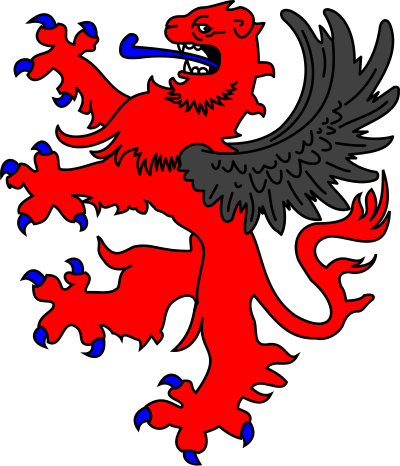 Winged lion clipart