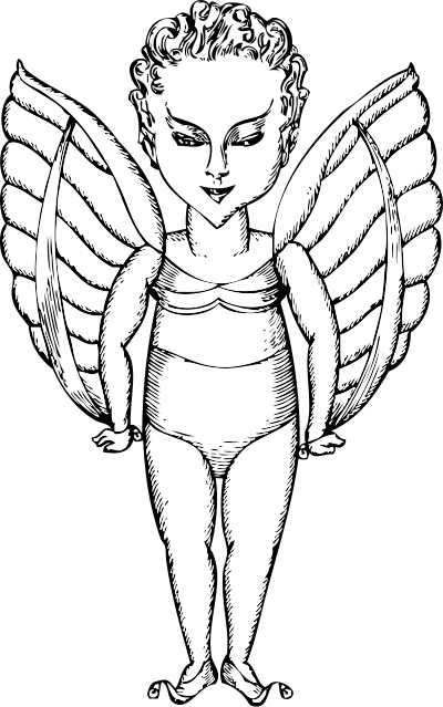 Winged one clipart