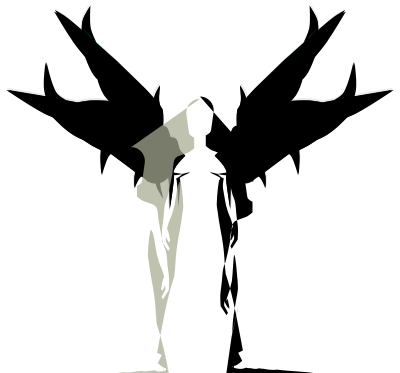 Wings Black clipart