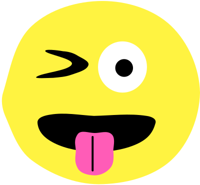 Winky Emoji #1 clipart