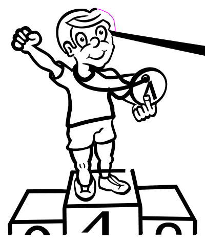 Winner - lineart clipart