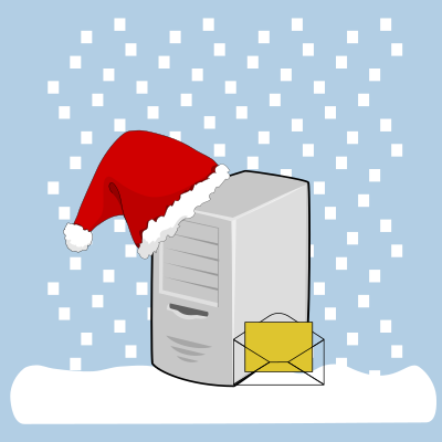 Winter email server clipart