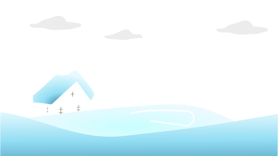 Winter landscape no snowman clipart