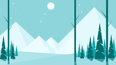 Winter scene clipart
