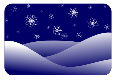 Winter scenery clipart