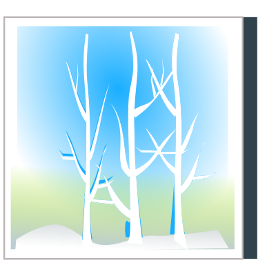 Winter silhoutte clipart