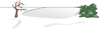 Winter View of Lake clipart