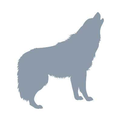 Winter wolf clipart